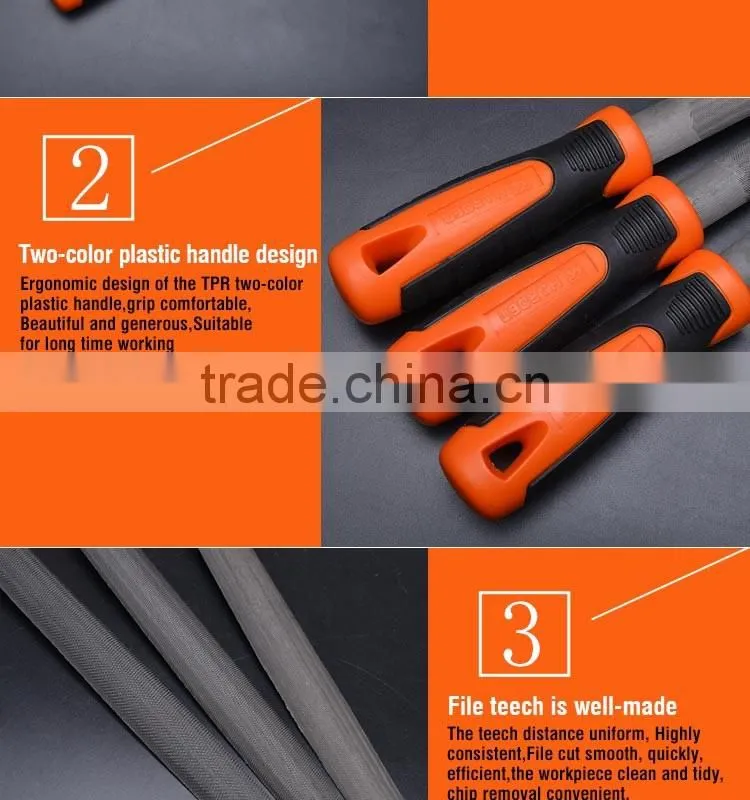 Professional Half Round Smooth Cut File With Soft Handle