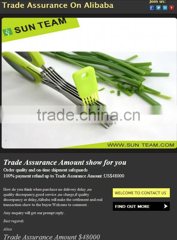 CS007 5-1/4" Professional stationery cutting scissors for student