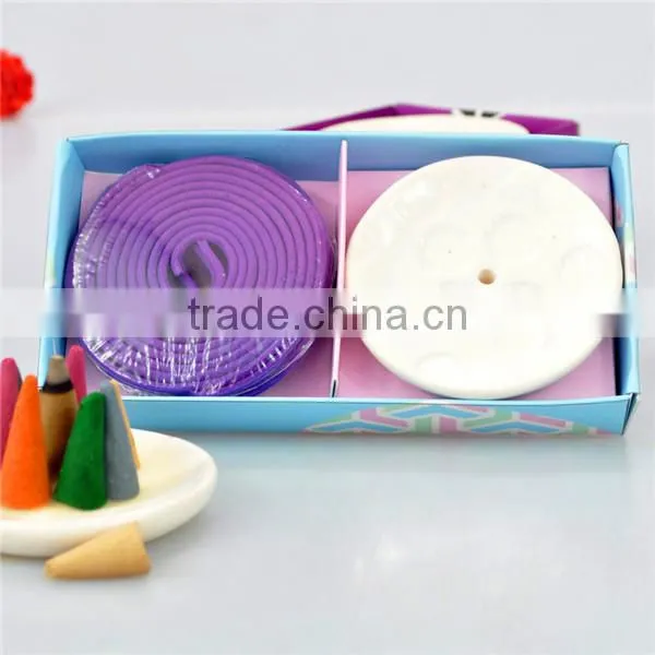 incense coil wholesale/incense coil with ceramic holder