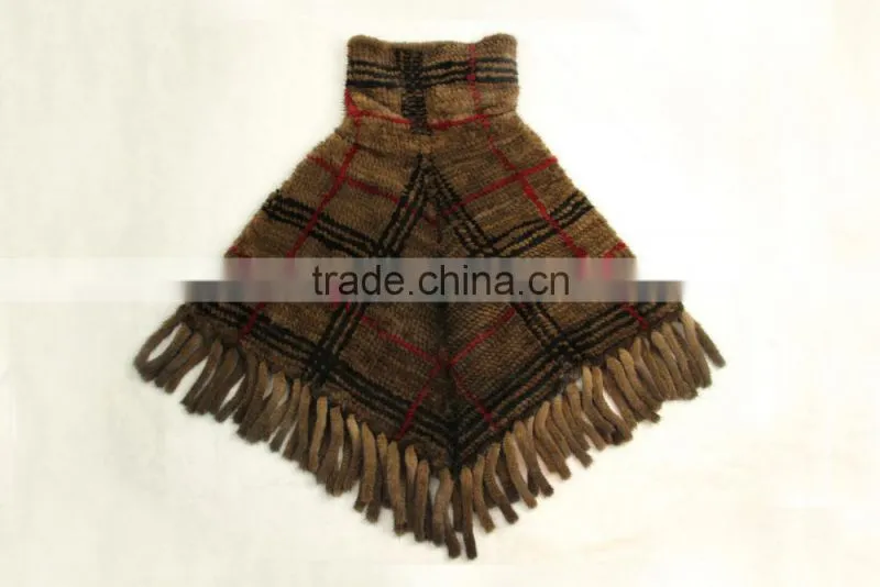 High Quality Knitted Mink Shawl