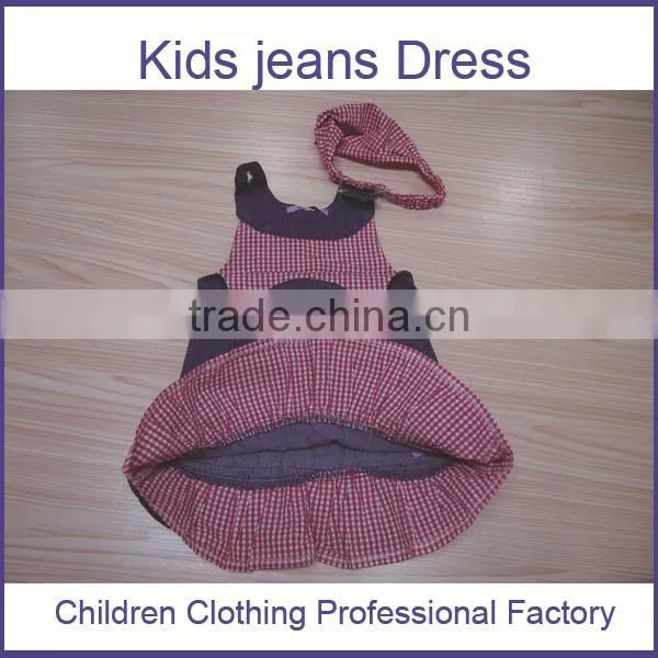 Children Girl Dress Fashion Kids Jeans Dress