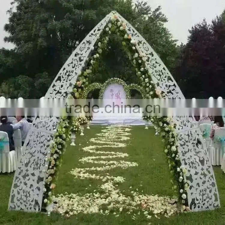ox horn arched door , wedding/birthday/party /festival flowers &wreaths type prettly engraved door