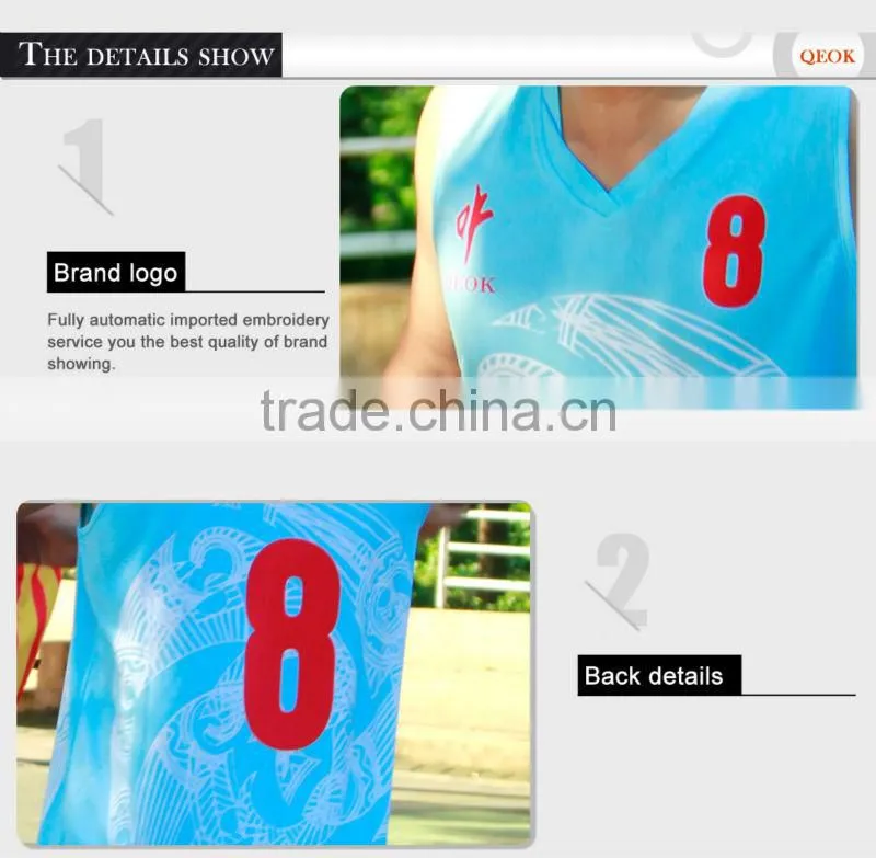 100% polyester basketball wear uniform new design