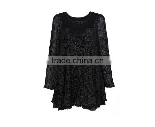 Trendy design long sleeve printed plus size clothing dropshipping