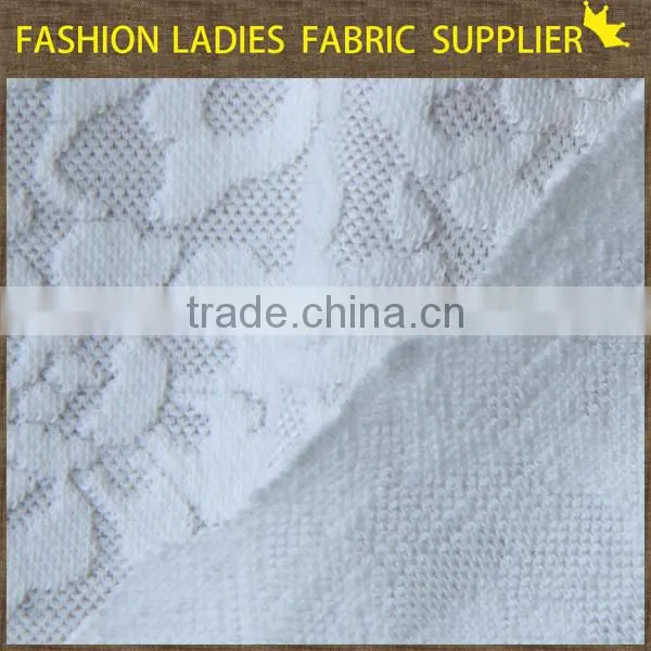 shaoxing textile New design! poly/ctn knit jacqaurd fabric,garments fabric,ladies' wearing dress fabric jacquard knitting fabric