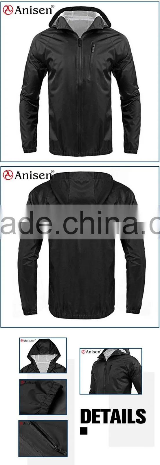 custom design wholesale men waterproof casual jacket