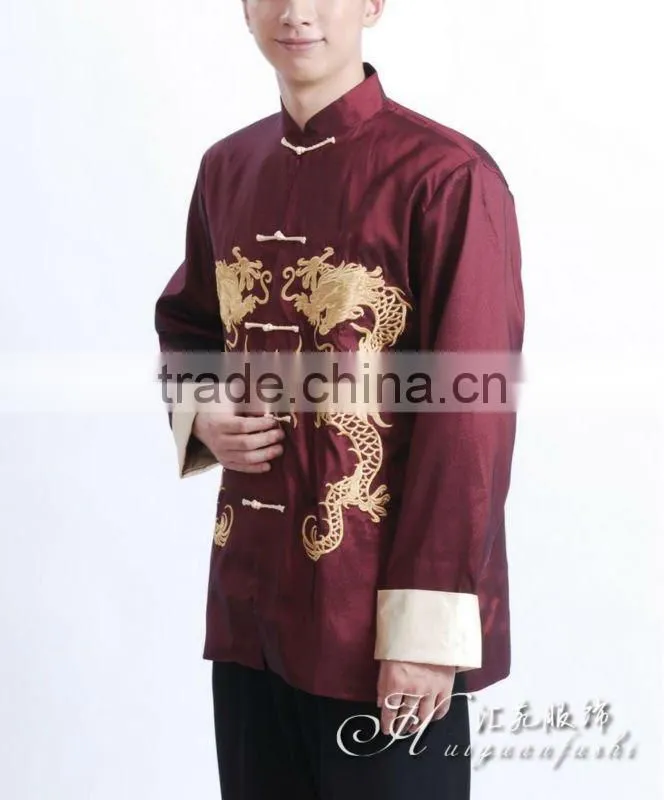 wine color long sleeve garment
