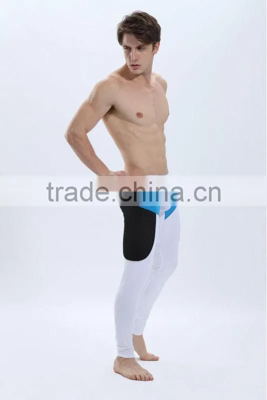 Wholesal underpants, Cheap Thermal Underwear for Men, Nylon Mesh Color Matching Long John