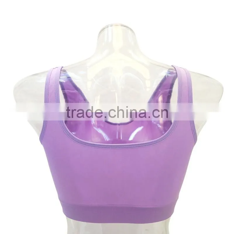 Hot sale women's bra underwear comfortable sexy black sports bra seamless
