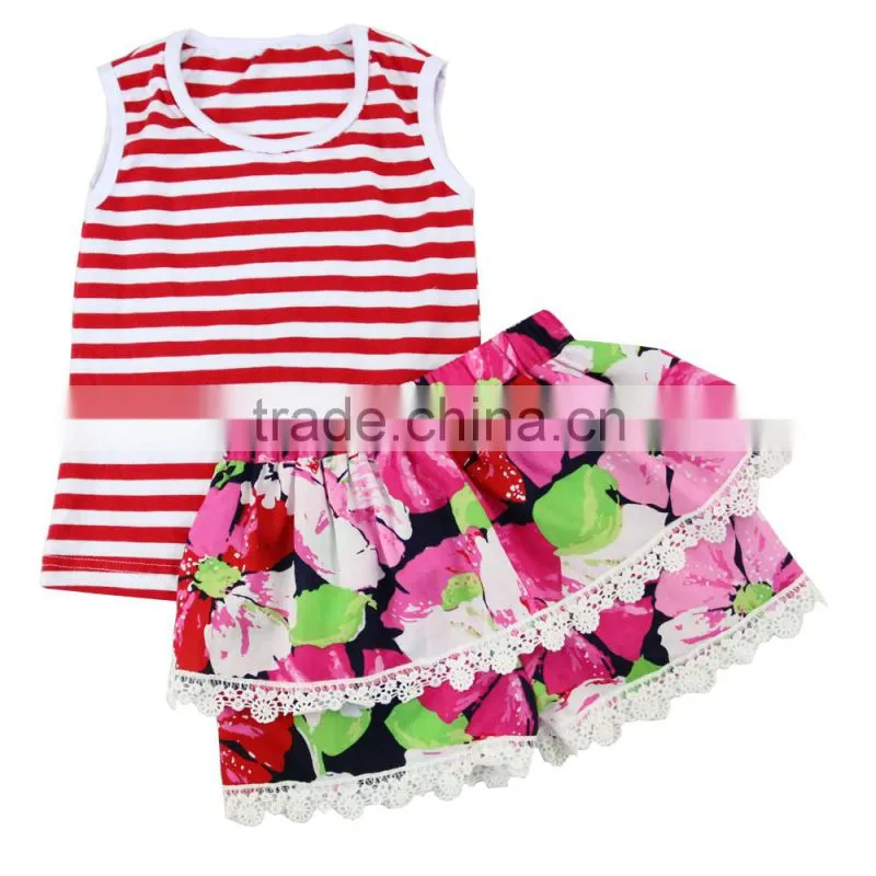 2017 summer new style kaiyo outfit wholesale children's boutique clothing children clothing set