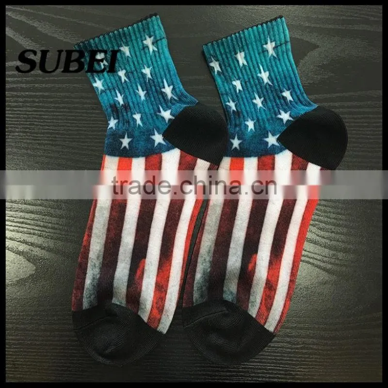 Cheap Custom Printing Dye Sublimation Sport Compression Socks