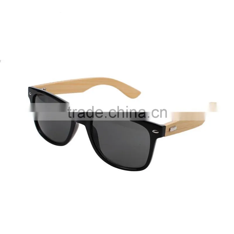 New Arrival Black Natural PC & Bamboo Sunglasses 2017