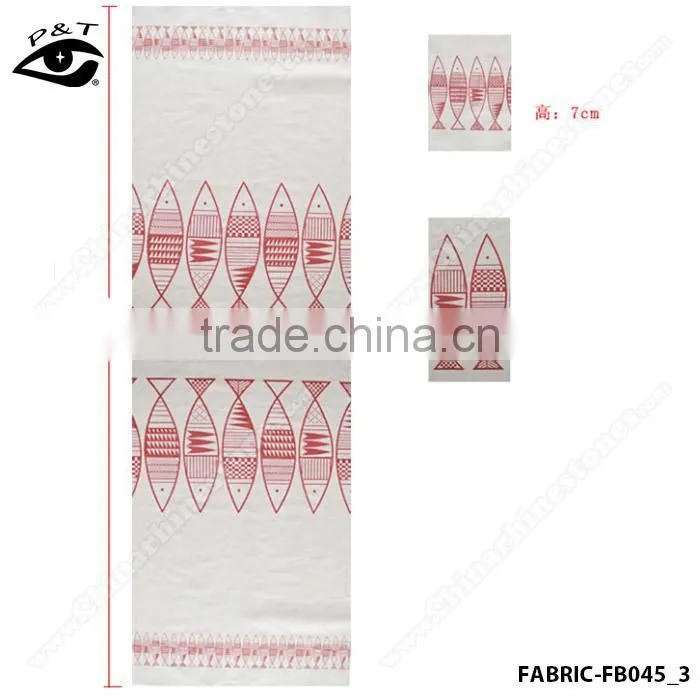 Wholesale Linen Fabric Fish Pattern fabric for household