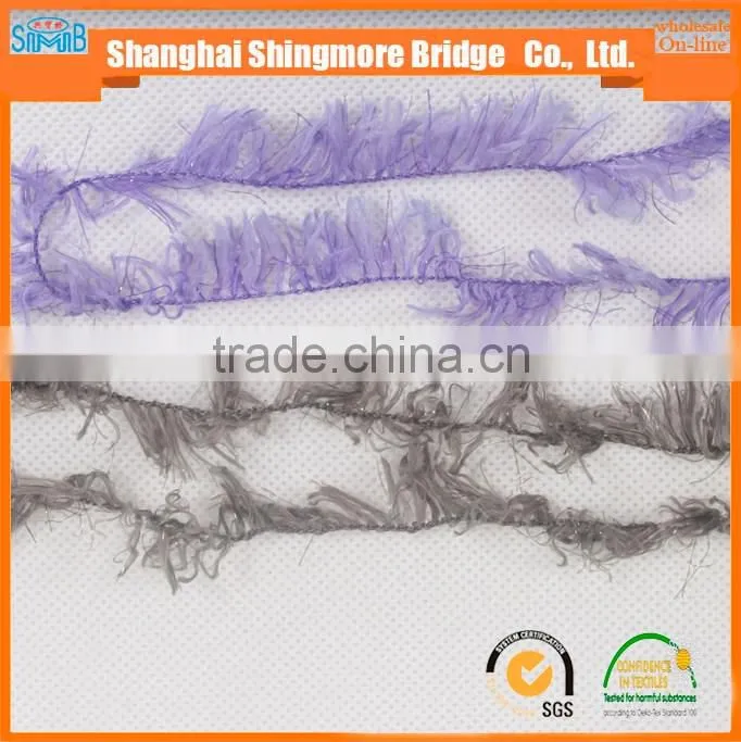 Shopping knitting yarns china supplier cheapest price wholesale 100% nylon feather yarn eyelash yarn for hand knitting scarf