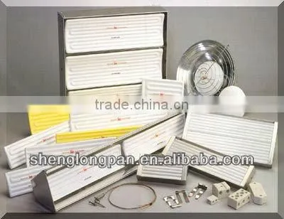 Ceramic infrared red heater for thermoforming