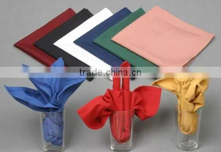 100% cotton white hotel napkin