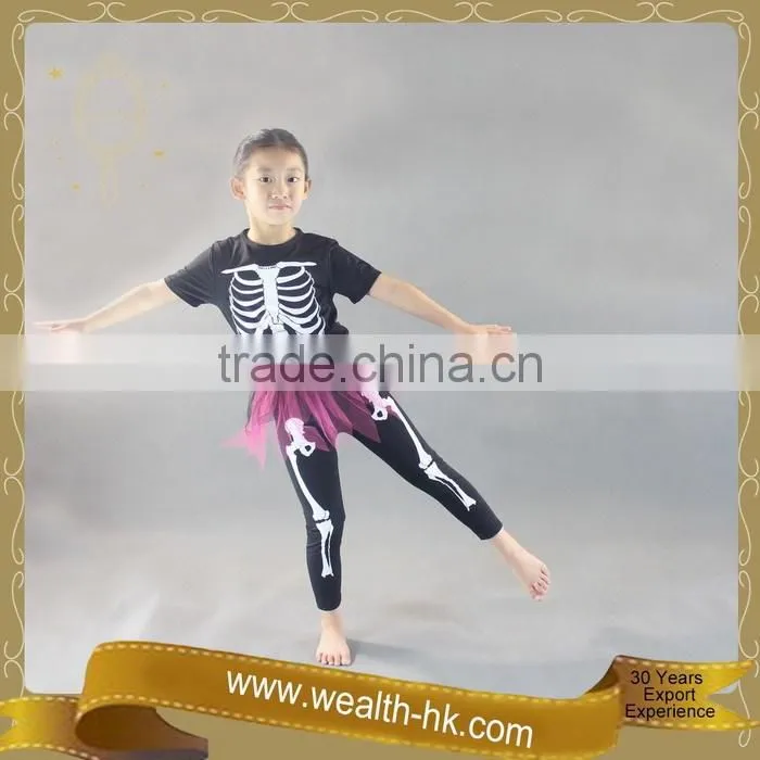 Carnival Black Skeleton Costume Halloween
