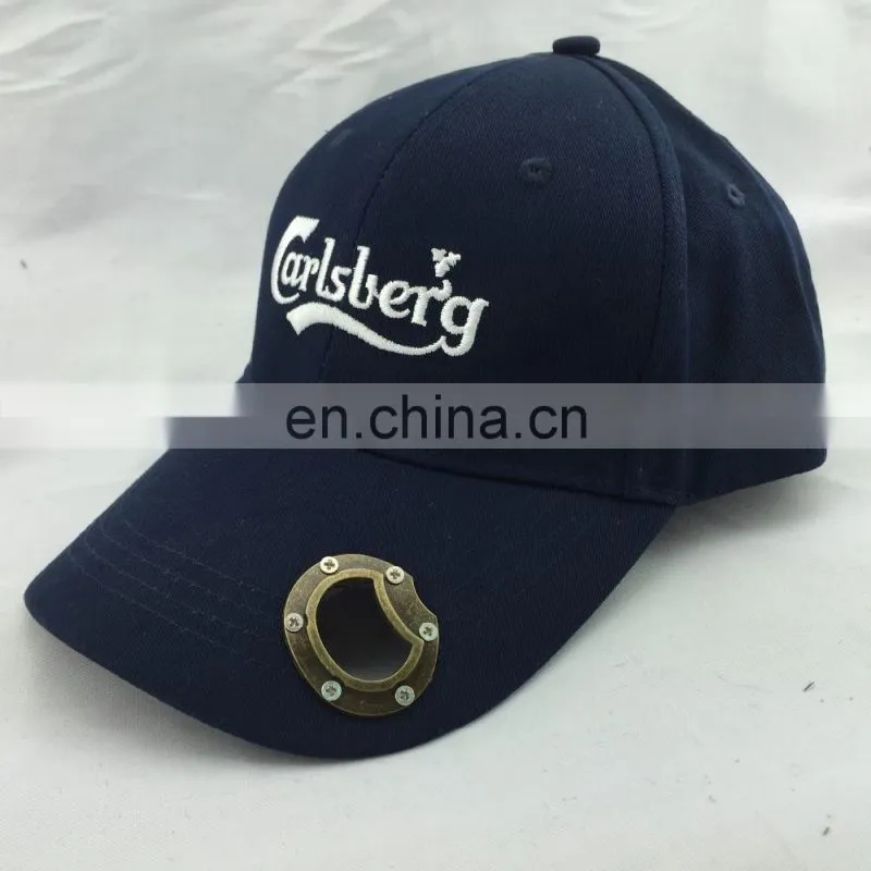 Fashion design brass bottle opener baseball cap convinient for drinking beer