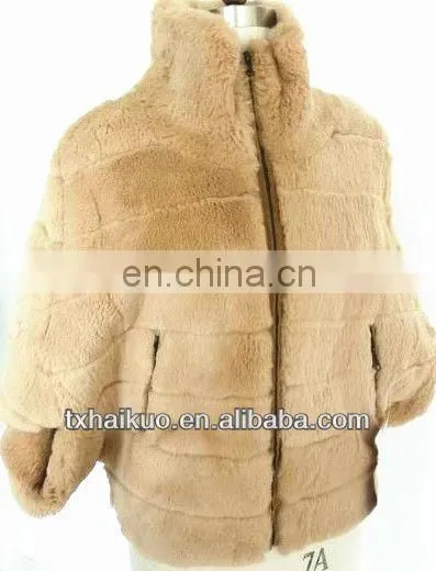 2013 new latest ladies rabbit fur jacket