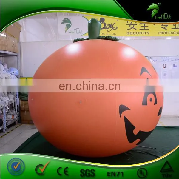 Hot Sale Hongyi Custom Halloween Inflatable LED Pumpkin Model, Cat Balloon and Ghost for Event