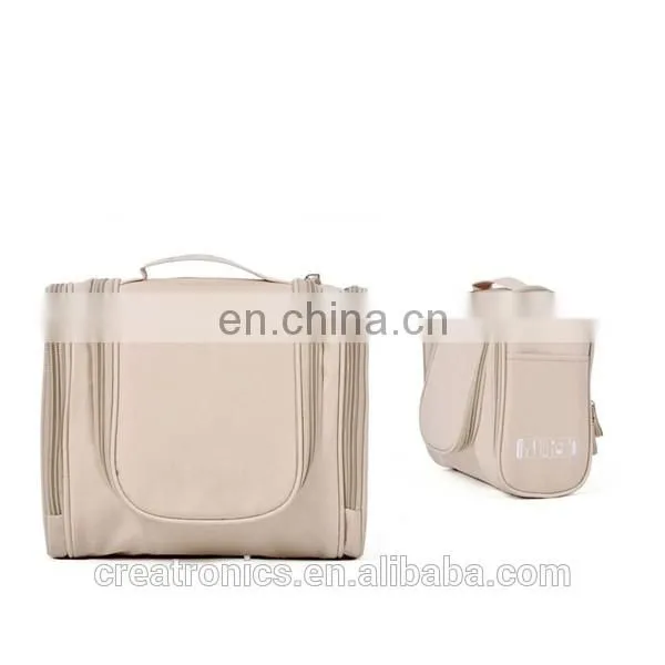 CR export products list new stylish portable travel wash purse beige ladies bags in china
