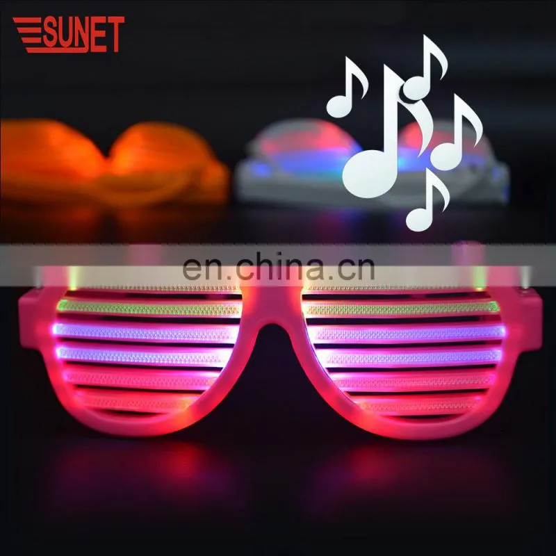 Wedding return gift rechargeable custom logo LED party glasses