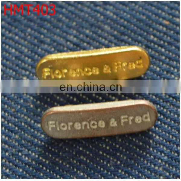 Fashion jeans metal labels logo for garment