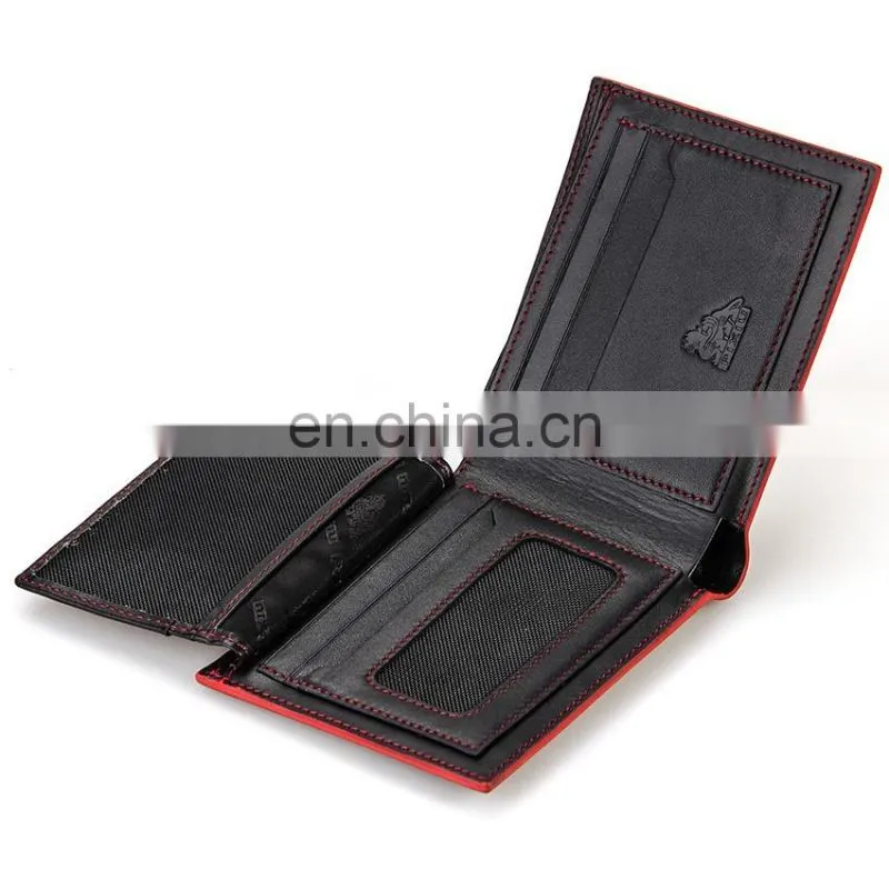 New product excellect human genuine cowhide leather luxury wallet on sale