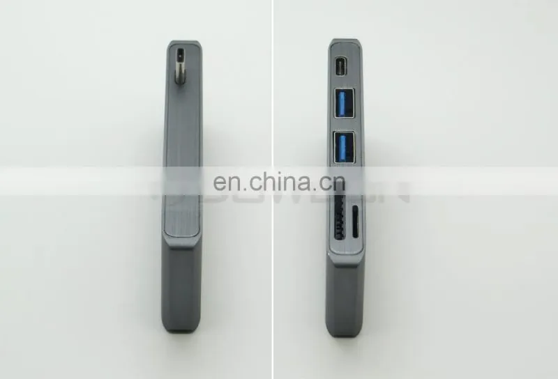 5 in 1 Type-C Hub USB 3.0 Combo Hub with USB-C Charging & Card Reader for MacBook