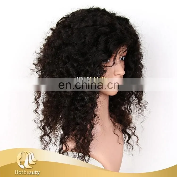 Wholesale Custom Kinky Curly Virgin Human Handmade Wig