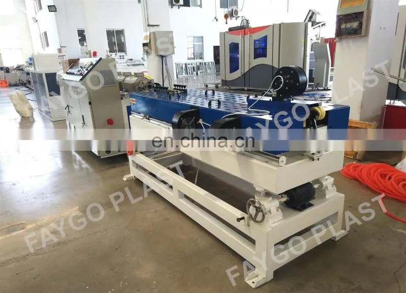 PP PE PVC single wall corrugated pipe making machine/ electric conduit pipe machine