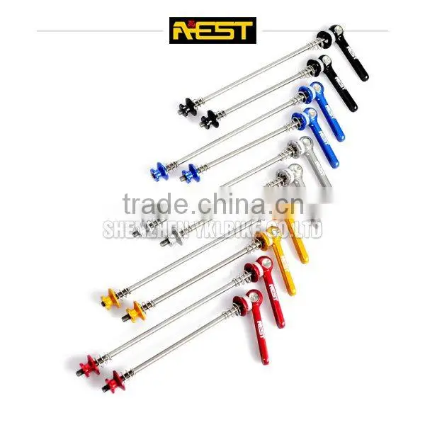 AEST CNC machined titanium bicycle quick release skewer