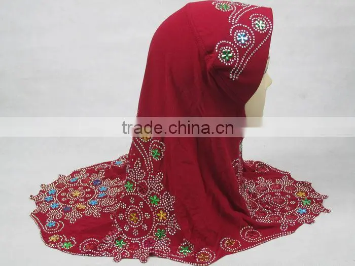 A525 polyester beautiful muslim hijab