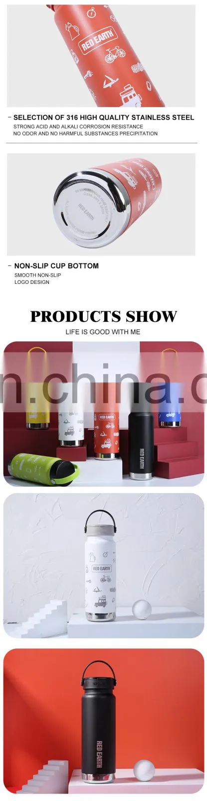 GINT 750ml Durable Sports Wide Mouth Drinking Good Design Water Bottle