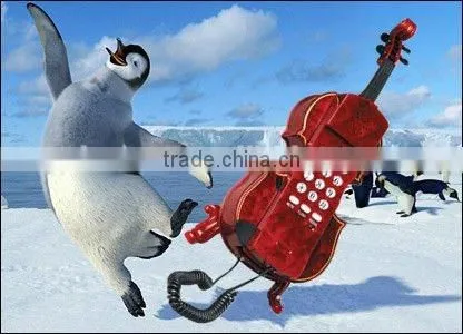 cute corded phone: violin telephone
