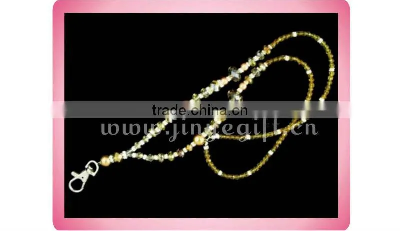 Fashion Jewelry Bling Crystal Bead Key Chain Manufacturers