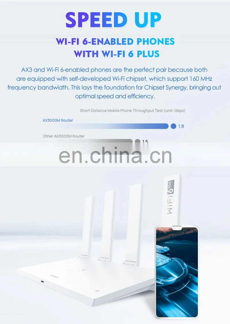 ALLINGE MDZ2981 Original WiFi AX3 Router WiFi 6+ 3000Mbps Dual-Band Gigabit Rate WIFI Wireless Router 2.4GHz 5GHz