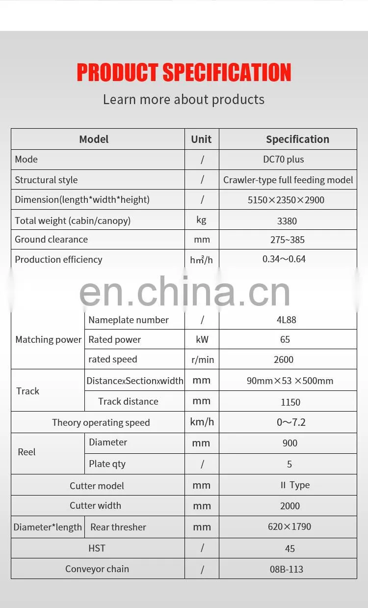 With mechanical and hydraulic gearbox rice paddy reaper harvester