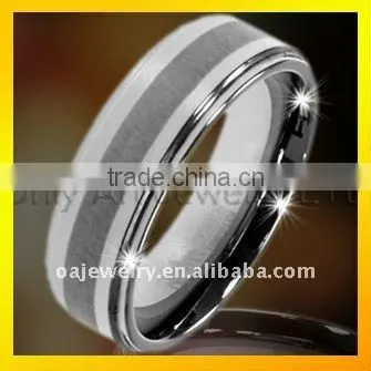 wholesale mens jewlery fahsion gold plating tungsten ring
