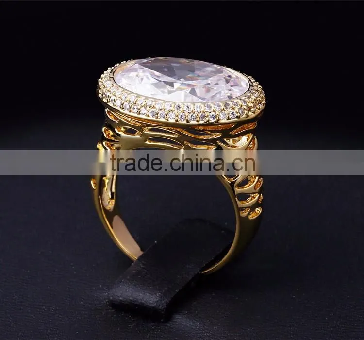 Lead Free Wedding Accessory Top AAA Quality Cubic Zirconia Anniversary Ring