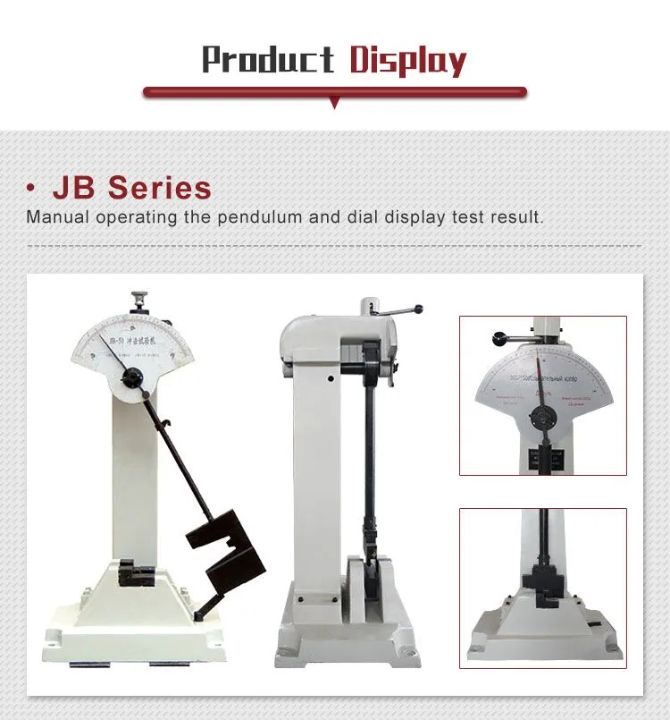 ASTM E23 Standard Scemi-automatic Charpy Impact Testing Machine