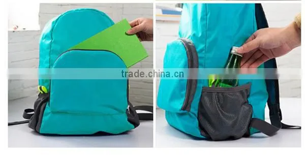 waterproof foldable backpack durable rolling travel backpack