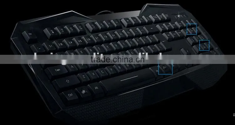 Hot Wired Colorful LED Backlight Mechanical Portable Gaming Keyboard