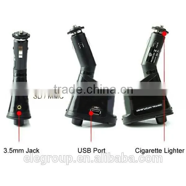 Car MP3 WMA Player/ FM transmitter; Support SD/MMC memory card(Max 8GB) and USB flash driver