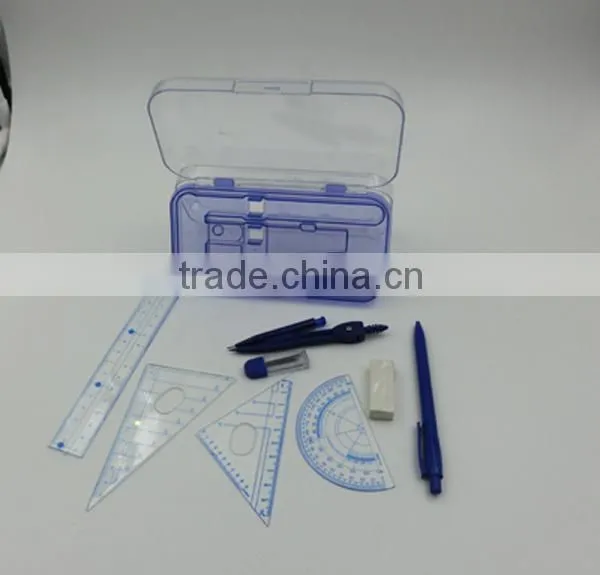 2015 New Arrival promotional Children customized Plastic stationery set