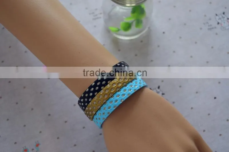Mosaic and Dots Style PU Leather Bracelet