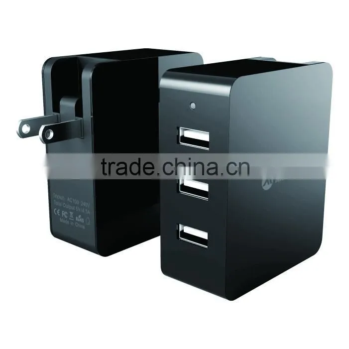 Wholesale factory usb wall charger 3 port usb charger with for mobile fast charging