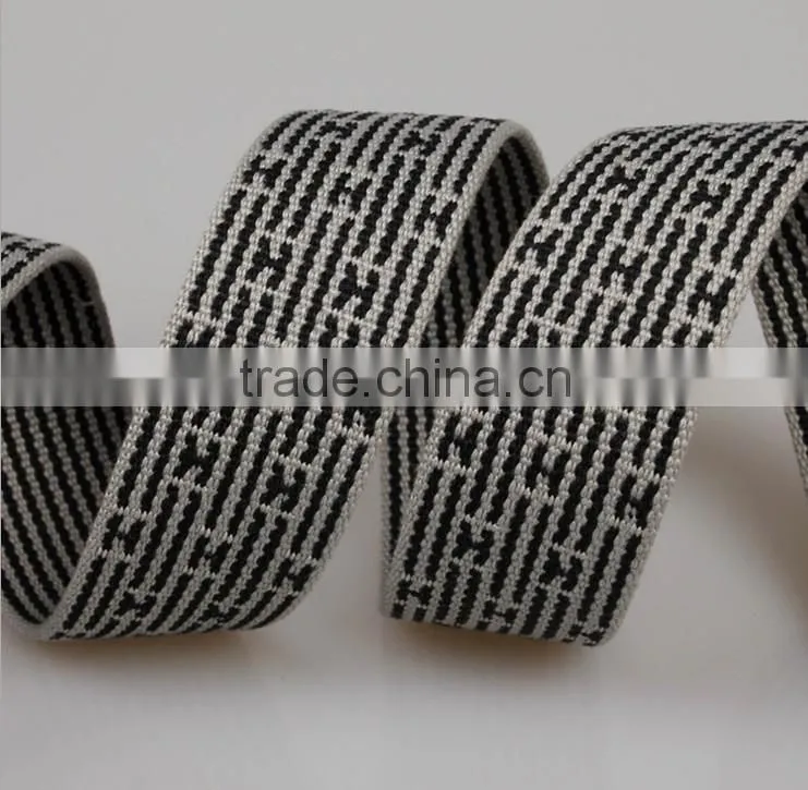 3.8cm mixed color beads pattern polyester webbing,folk style jacquard webbing