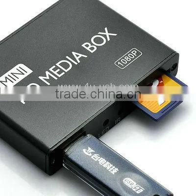 Mini 1080P HD Multi Media HDD player with SD/MMC Card & USB Slot