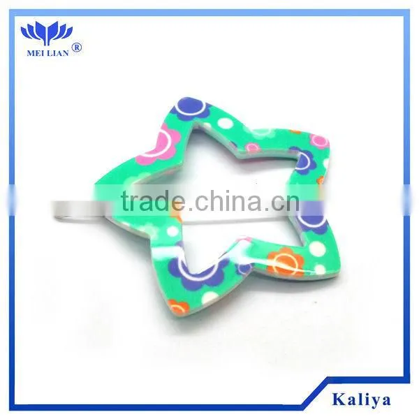 RED FLOWER PLASTIC METAL HAIR CLIPS FOR GIRLS , HOT SELL 2013
